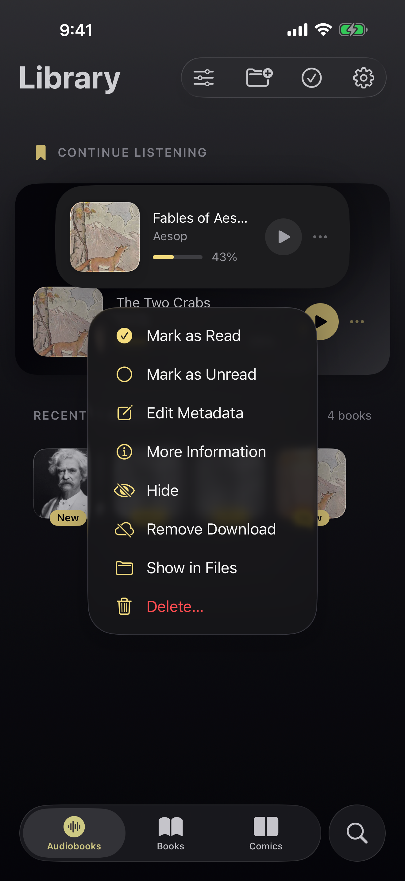 Removing a download while keeping progress